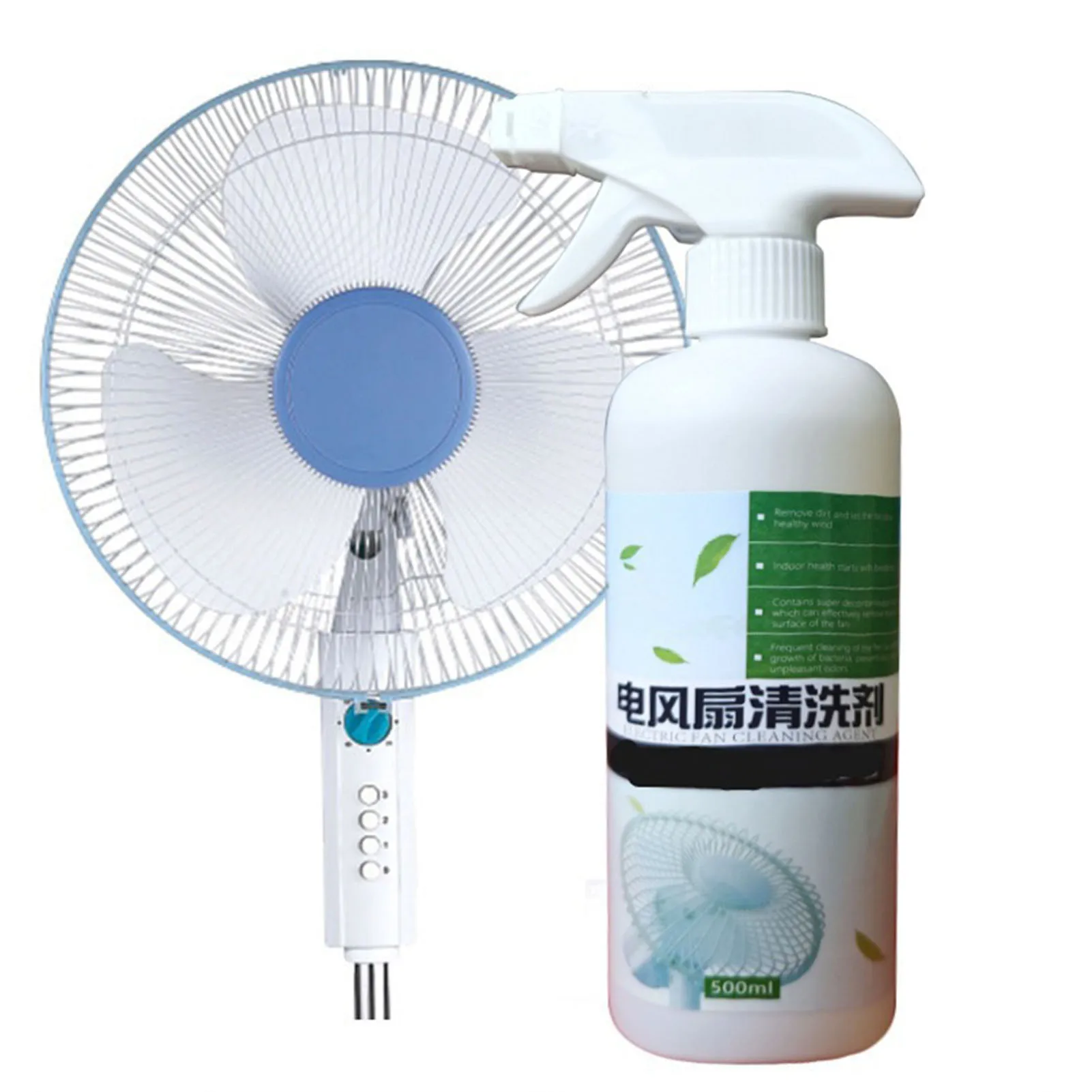 

500ml Air Conditioning Fan Cleaner Condenser Coil Cleaning Deodorizer for Air Conditioner Heat Sinks Use