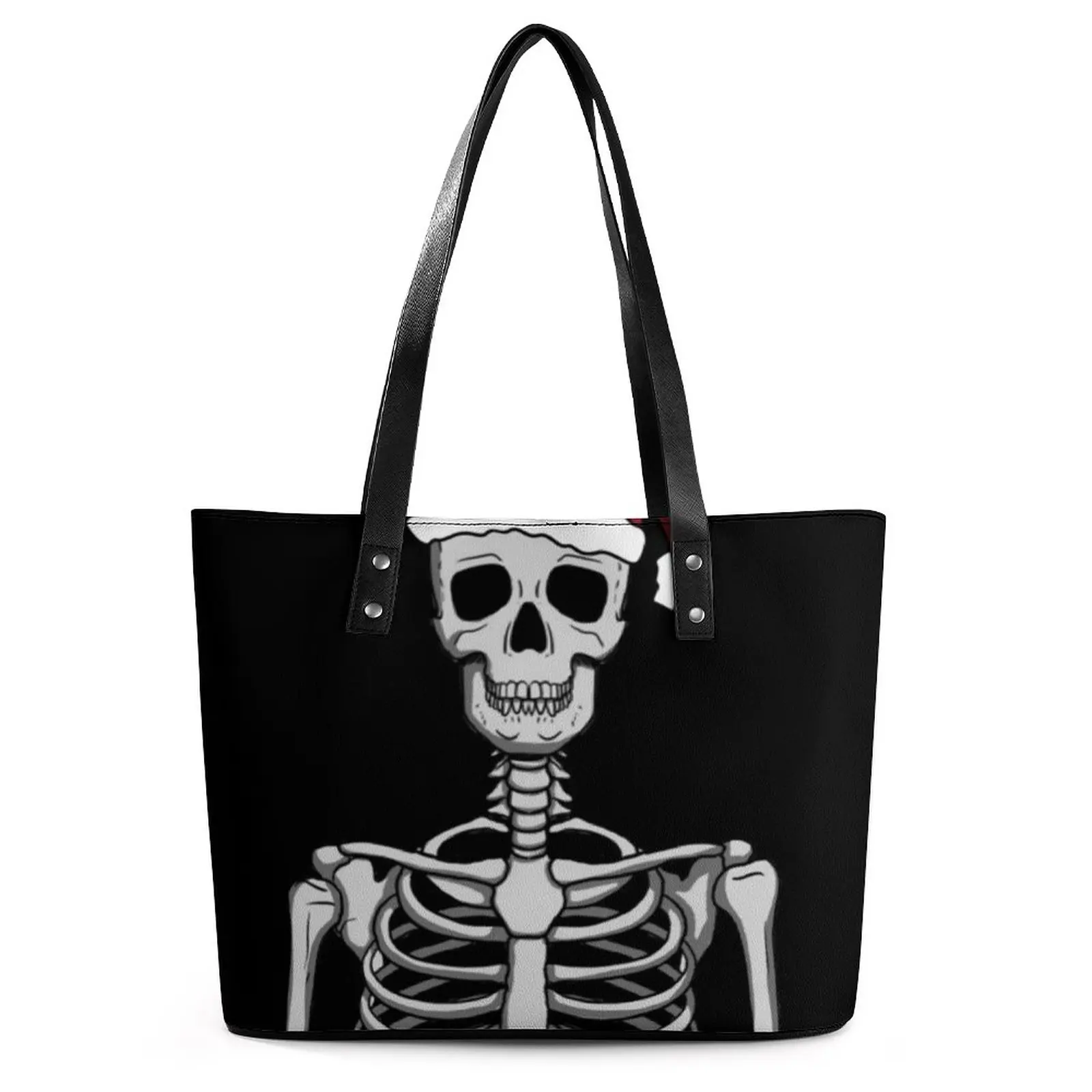 

Забавные сумочки с рисунком скелета, шапки Санты, эстетический подарок, Рождественская сумка-тоут, забавные женские пляжные сумки с деловым...