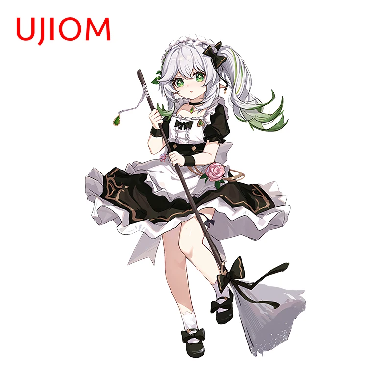 UJIOM 13 см X 8 9 нахида Chibi Loli Genshin ударные настенные наклейки забавные детские для
