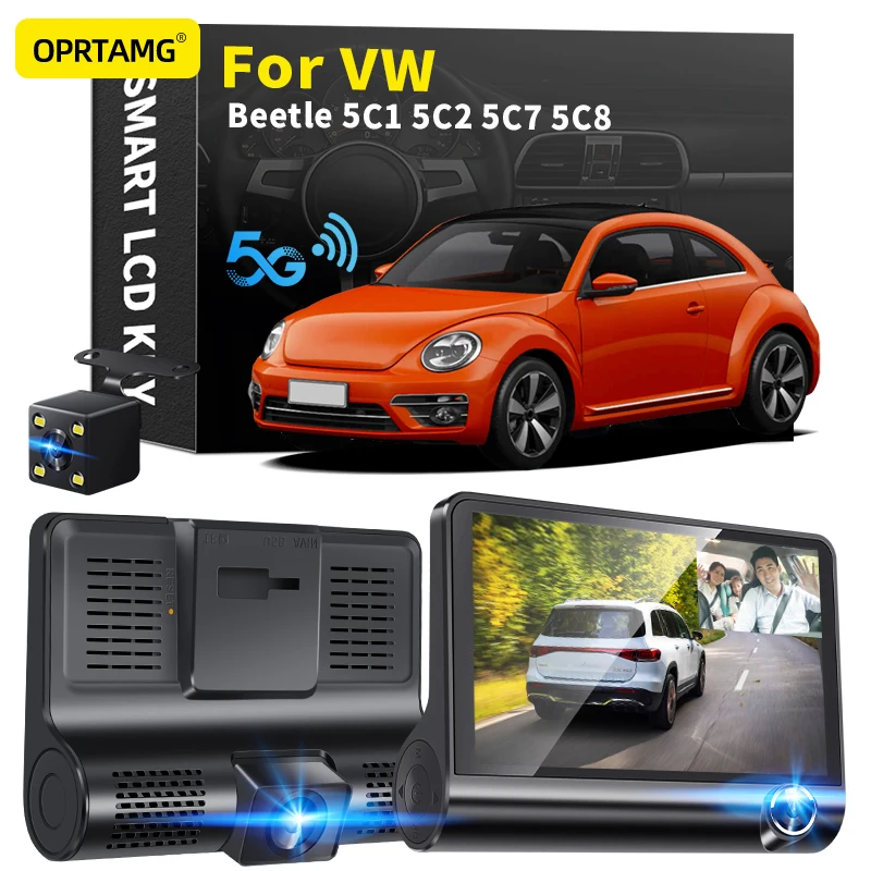 

OPRTAMG Dash Cam For Volkswagen VW Beetle 5C1 5C2 5C7 5C8 1997 1998 1999 2000-2022 Car Driving Video Recorder 1080P HD Car DVR