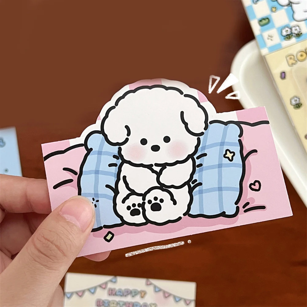 

10PCS DIY Cartoon Puppy Card Back Card Head Packaging Material Card Paper Protective Packaging Cardboard Back Decor