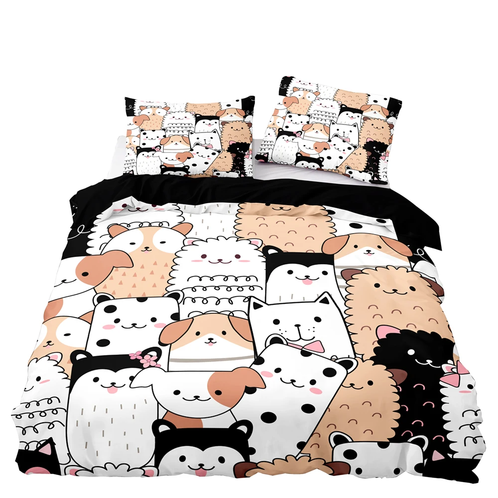 Пододеяльник с мультяшными розовыми кроликами постельное белье премиум-класса