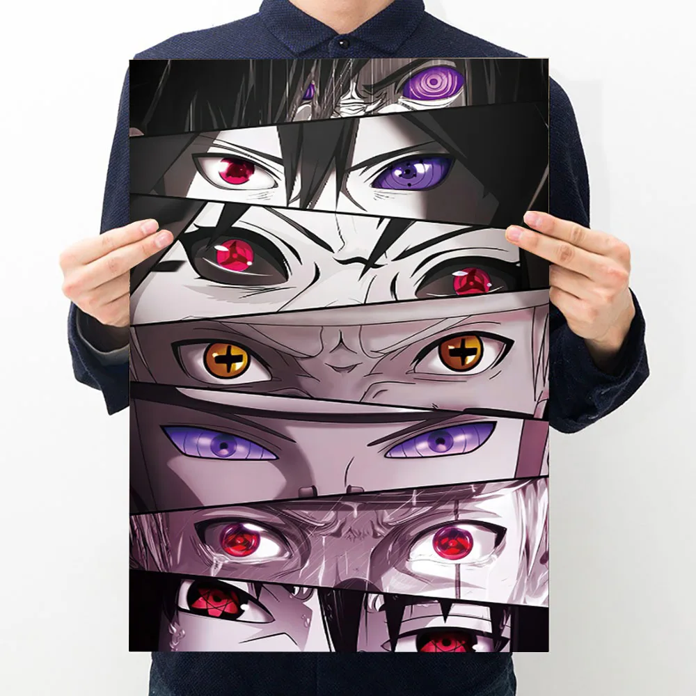 Постер с персонажами аниме глаза Драконий жемчуг One Piece Naruto Картина на холсте Bandai