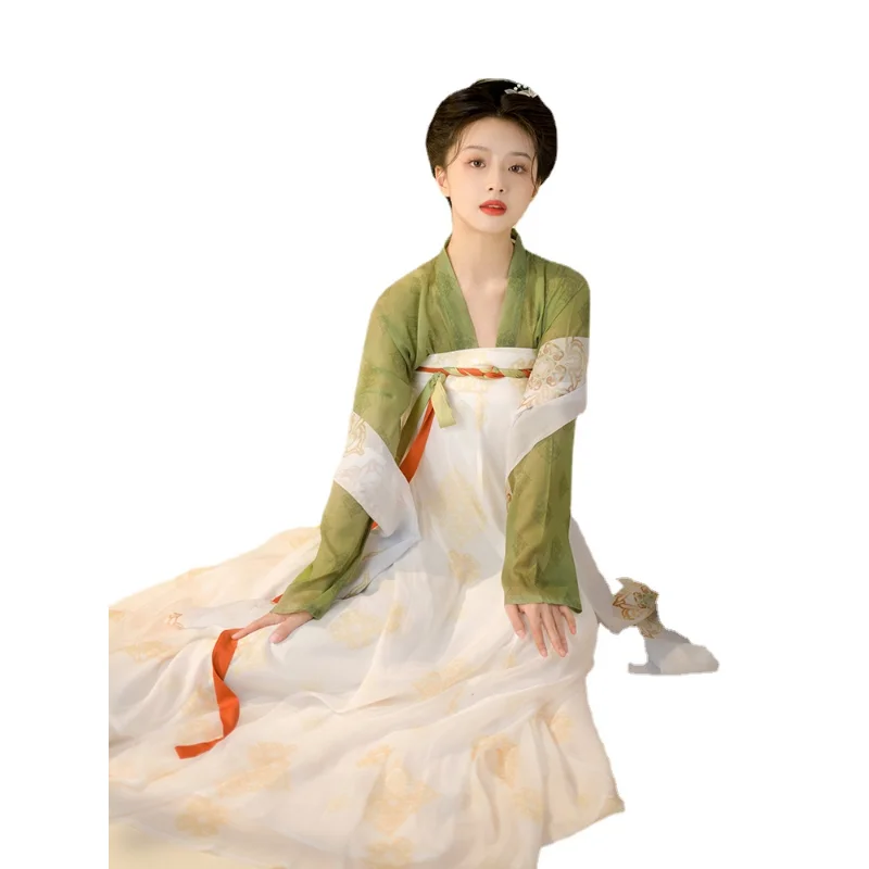 

Fairy Folk with Kimono Female Dance Oriental Tang Dynasty Chinese Hanfu For Women Princess Dress Ladies Costume Chinese Dress