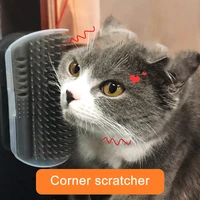 pet cat removable corner comb scratching rubbing brush removal massage comb pet grooming cleaning supplies accessories
