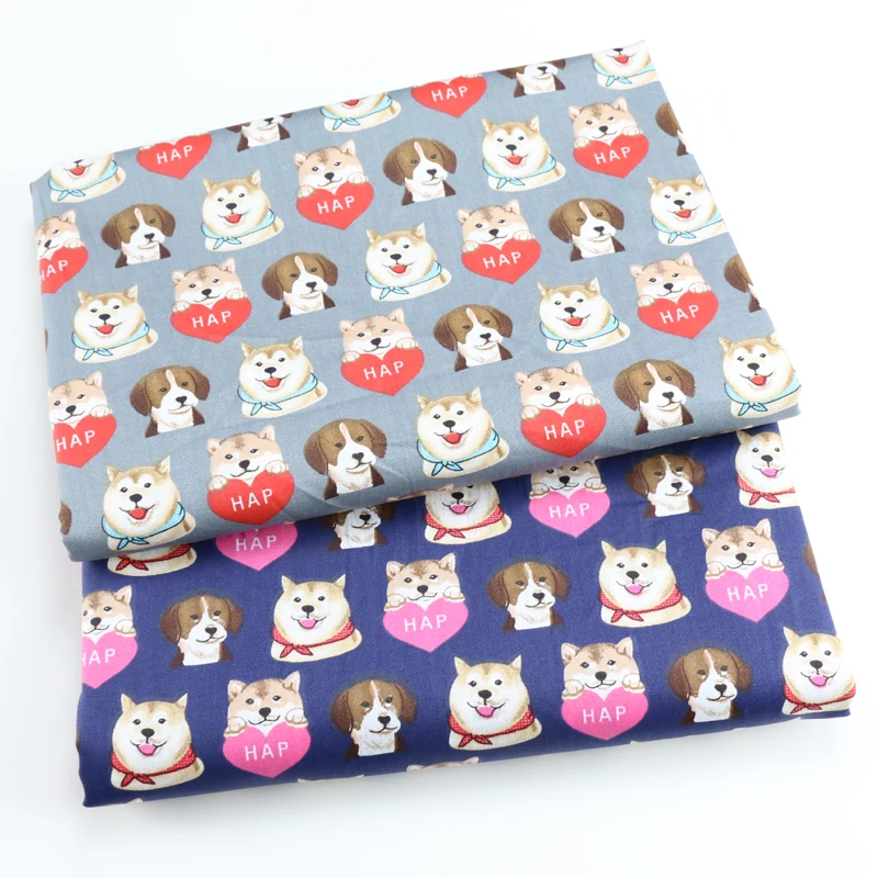 Хлопковая саржевая ткань для детей и собак хлопковая пэчворка шитья сделай сам