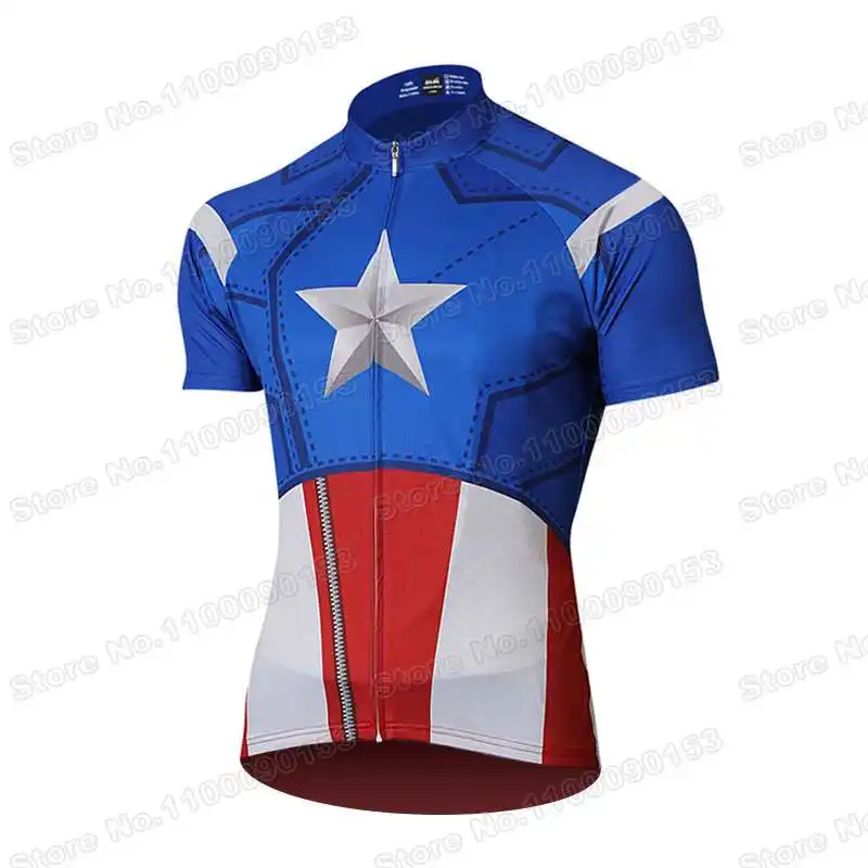 Популярная одежда для велоспорта с изображением героев 2022 велосипедная майка