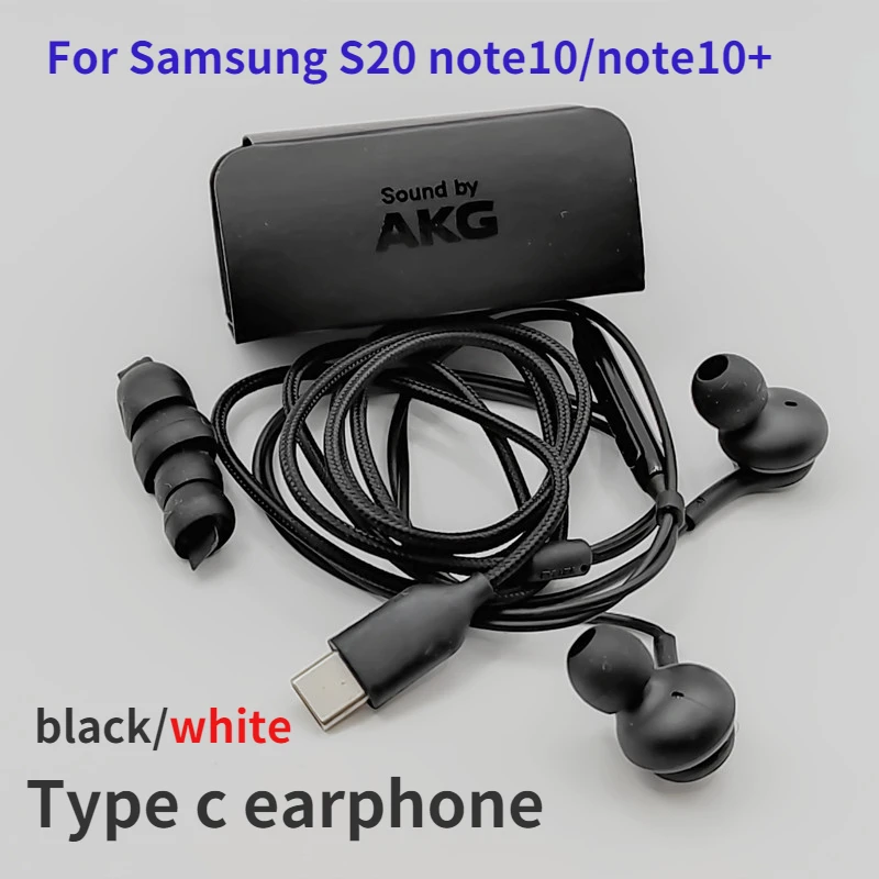 

For Samsung S22 S20 AKG Earphone IG955 Type C In-ear with Mic Wire Headset Galaxy Note 20 Ultra 5G S21 note10/note10+ headset