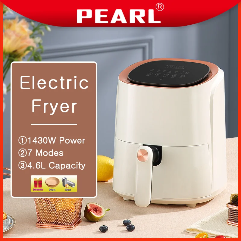 

4.5L Electric Fryer Multi-Functional Healthy Food Cooker Timer Oven Low Fat Oil Free Chicken Grilling Deep Fryer Without Oil