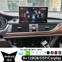 128gb car radio video bluetooth 2din android10 stereo car multimedia player carplay gps nav for audi a6 2012 2013 2014 2015 2016