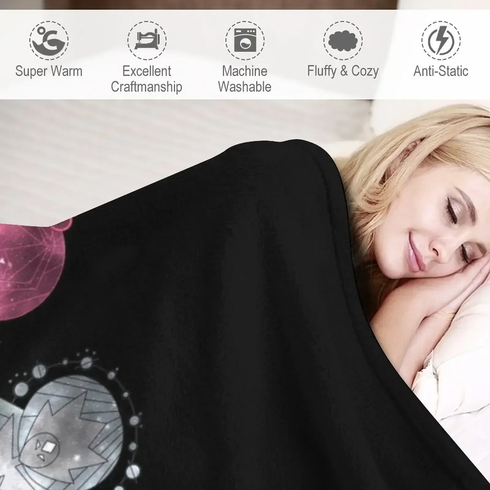 Фреска Diamond Authority (Galaxy Design) Декоративное одеяло Мягкое фланелевое с большим ворсом