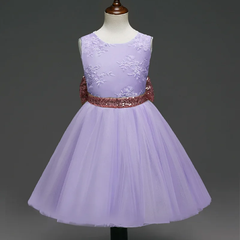 Детское модное платье принцессы в клетку с открытой спиной милая Одежда для