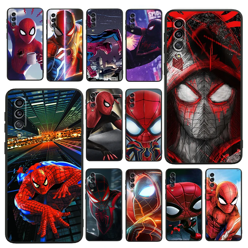 

Spiderman Marvel For Samsung Galaxy A73 A72 A71 A70 A53 A52 A51 A50 A42 A41 A40 A33 A32 A31 A30 A30S 5G 4G Black Phone Case Capa