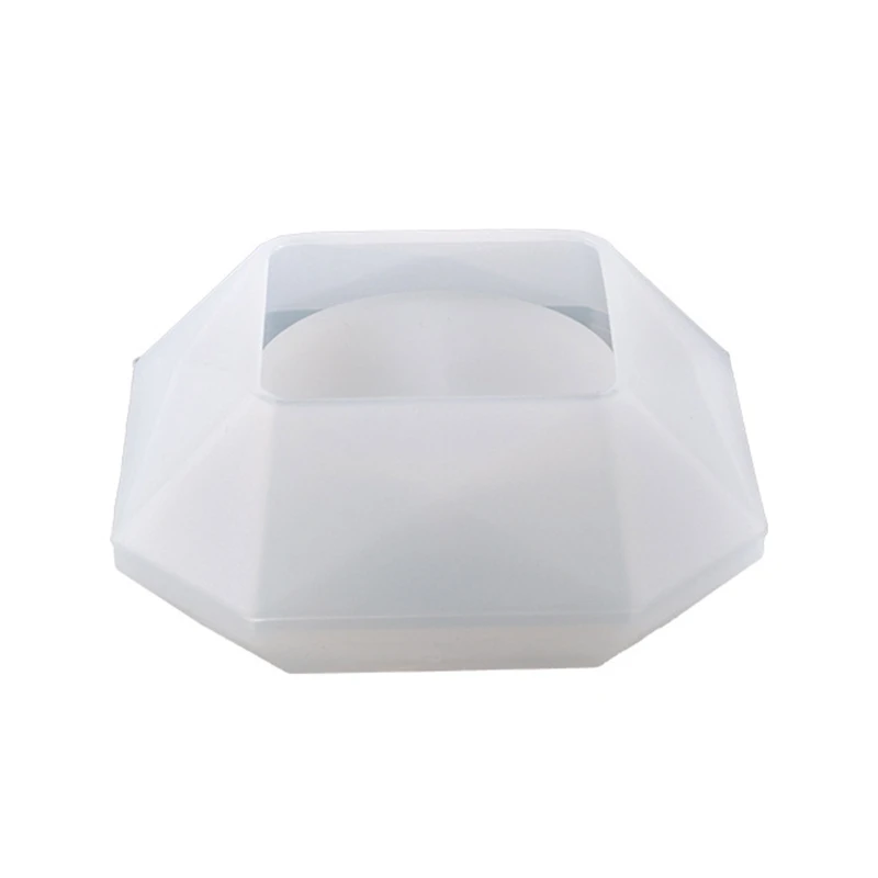 

N58F Crystal Diamond Tea Light Candle Holder Mold,Candle Holder Silicone Mold for Candle Holder Jewelry Trinket Dish/Holder