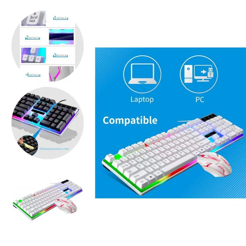 2 шт./компл. практичная креативная Удобная эргономичная компьютерная клавиатура