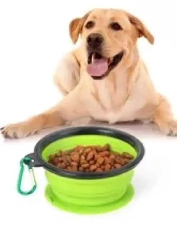 

Pet Bowl Foldable Silicone Travel Bowl Walking Food Container Pet Accessories Portable Small Medium light Dogs Cat Water Bowls