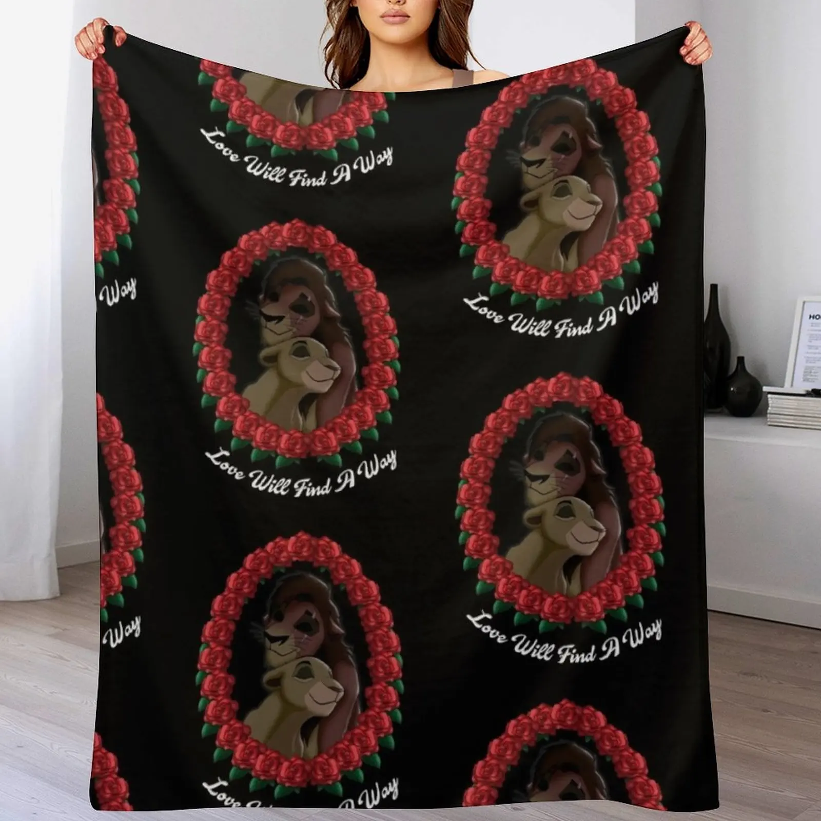 Одеяло Kovu x Kiara fanart тонкие одеяла из фланелевой ткани на заказ походные