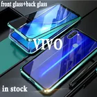 Чехол для VIVO V20 чехол для телефона, металлический противоударный магнитное закаленное стекло для VIVO Y20 Y20i V20 Pro IQOO U1X