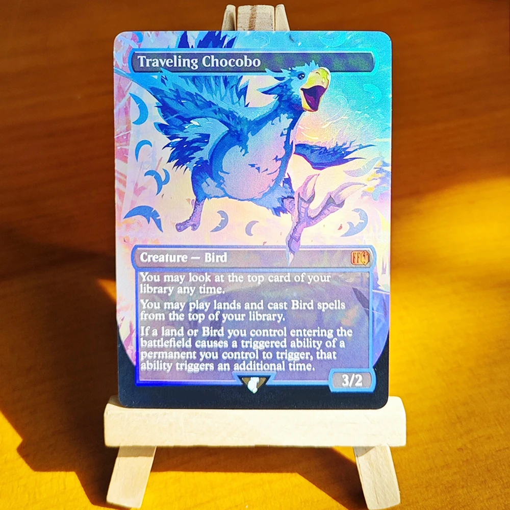 Фото Коллекционная карта Traveling Chocobo-TCG: Редкая эксклюзивная фольгированная карта для домашних игр №2