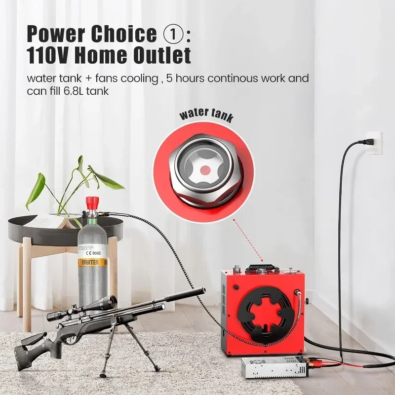 Подходит для портативного воздушного компрессора CS4 PCP мощный двигатель 350 Вт