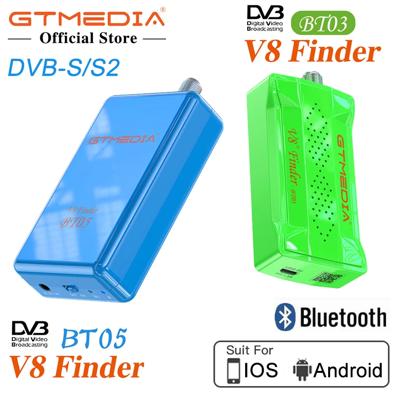 Спутниковый искатель GTMEDIA V8 Finder BT05 цифровой DVB S2 v8 BT03 Freesat Satfinder TV приемник для Android