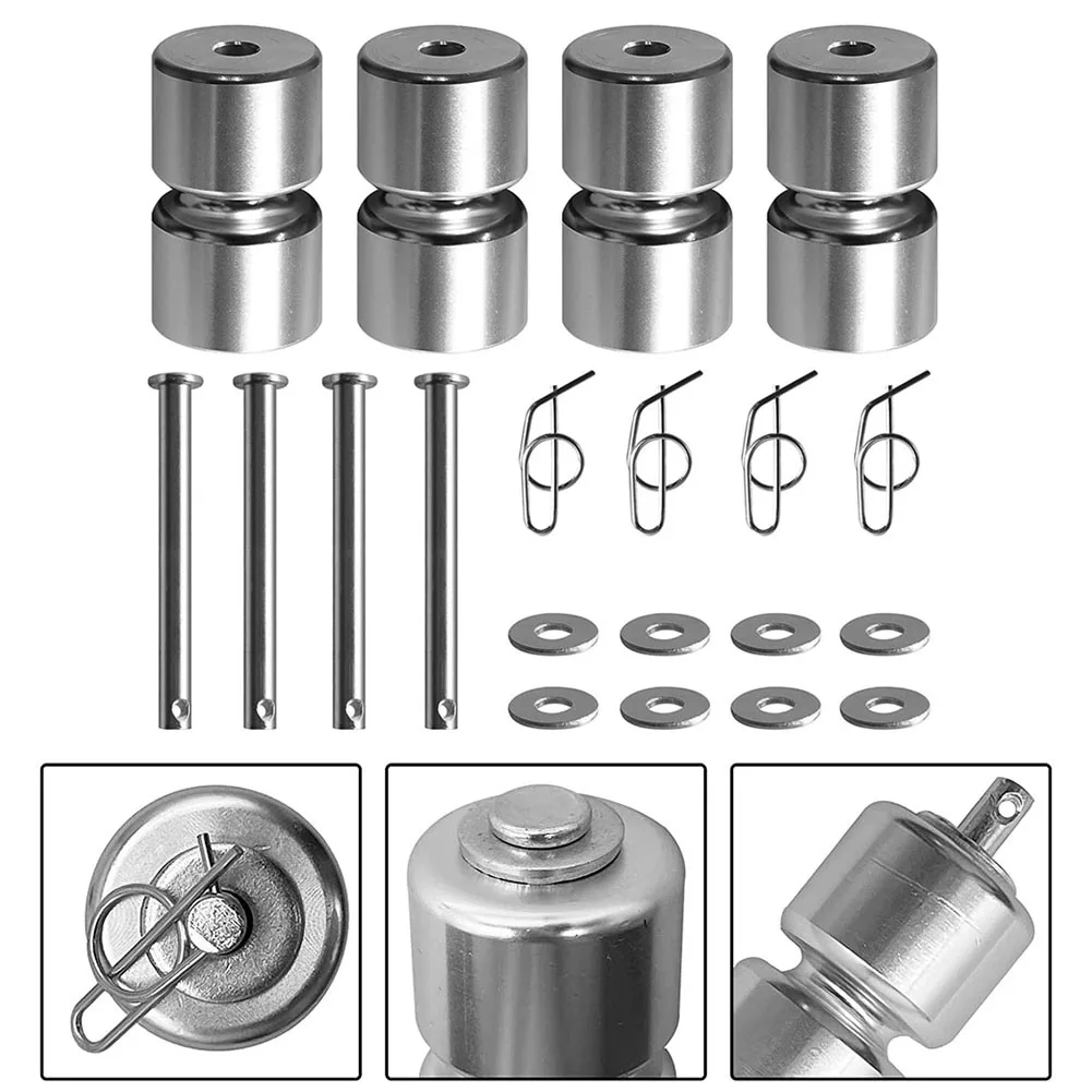 

4 Pack Trailer Tailgate Lifting Auxiliary Roller Kit Aluminum Alloy GL1 GMNR925 Trailer Tailgate Lift Assist Rollers Kit