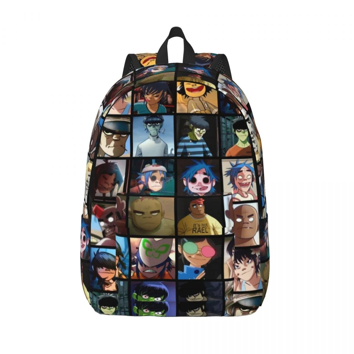 

Gorillaz Collage Backpack for Boy Girl Kids Student School Bookbag Rock Daypack Preschool Primary Bag Gift