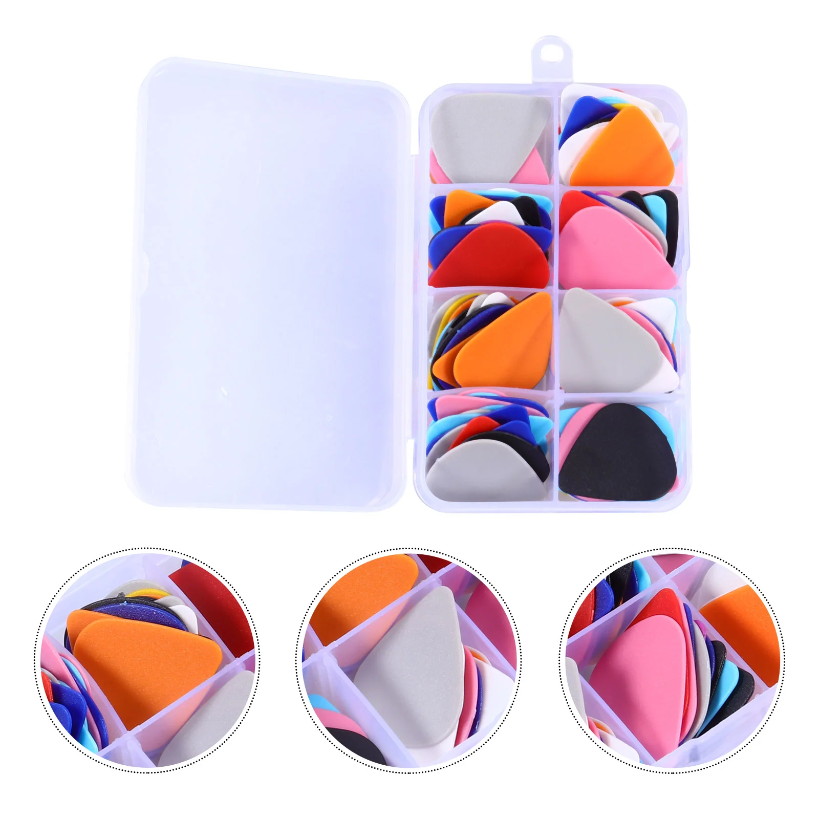 

1 Box /100pcs Universal Guitar Picks Plastic Plectrums Guitar Accessories