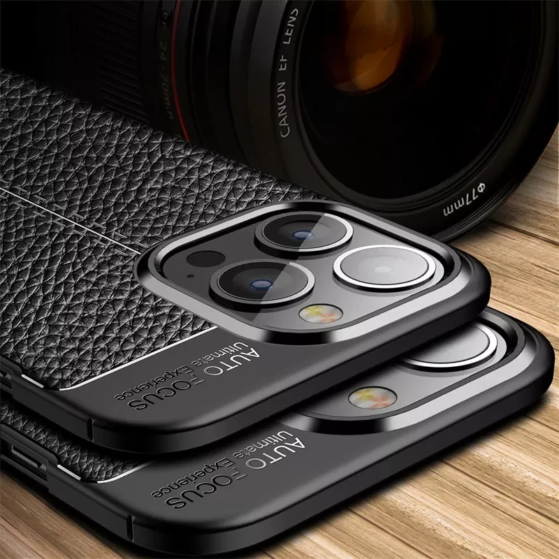 

for iPhone 14 Pro Max Case For iPhone 11 12 13 14 Pro Max Cover Shockproof PU Leather Silicone Phone Cover For iPhone 14 Pro Max