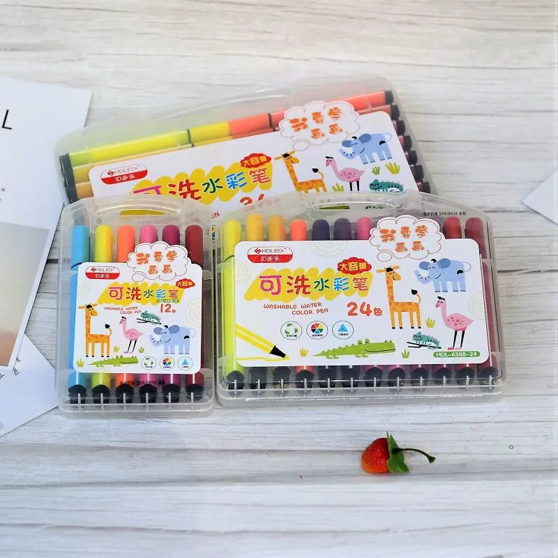 Watercolor Pen Student Stationery Water Color Crayons 050
