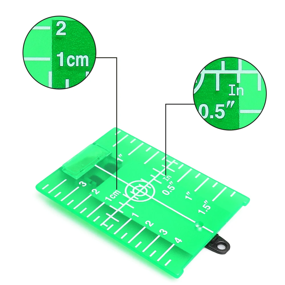 

Huepar Laser Level Target Board Green Line Beam Laser Target Card Plate for Laser Level 11.5cmx7.4cm Line Lasers Leveling Board