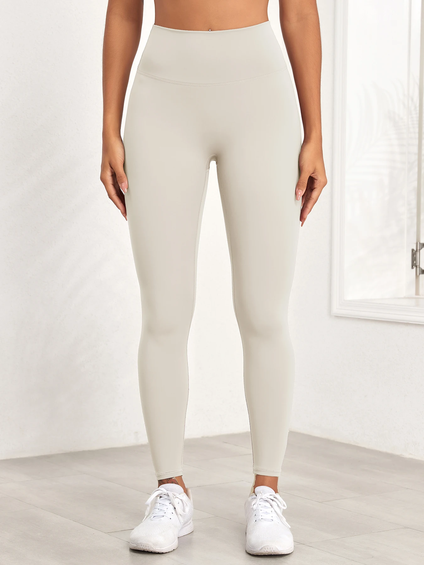 

SVOKOR Women's High Waist Seamless Leggings Monochromatic Fitness Tight Soft Running Yoga Pants Slim Elastic