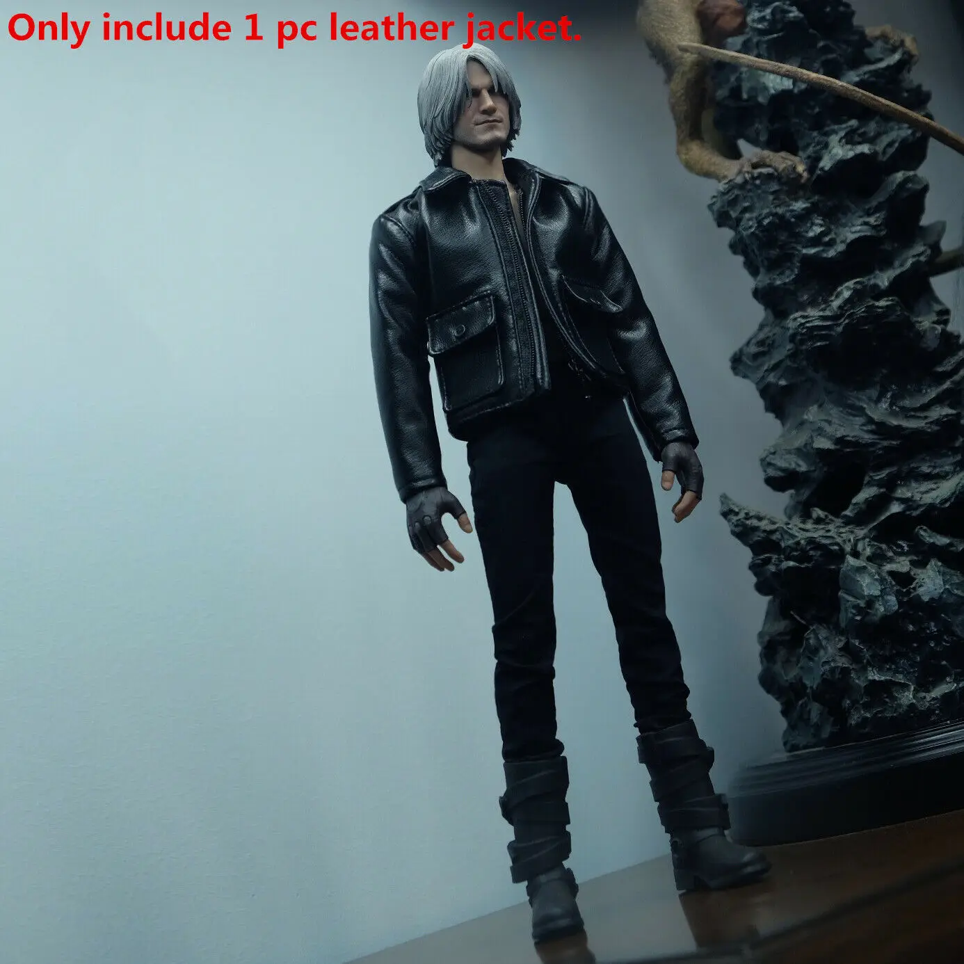 

1/6 Scale Modern Trendy Soldier Leather Jacket Model for 12" Figure Doll