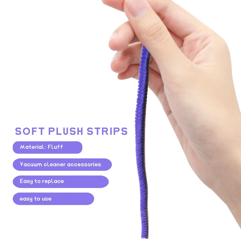 Мягкие плюшевые полоски для пылесоса Dyson V6 V7 V8 V10 V11 6 шт. детали замены головки