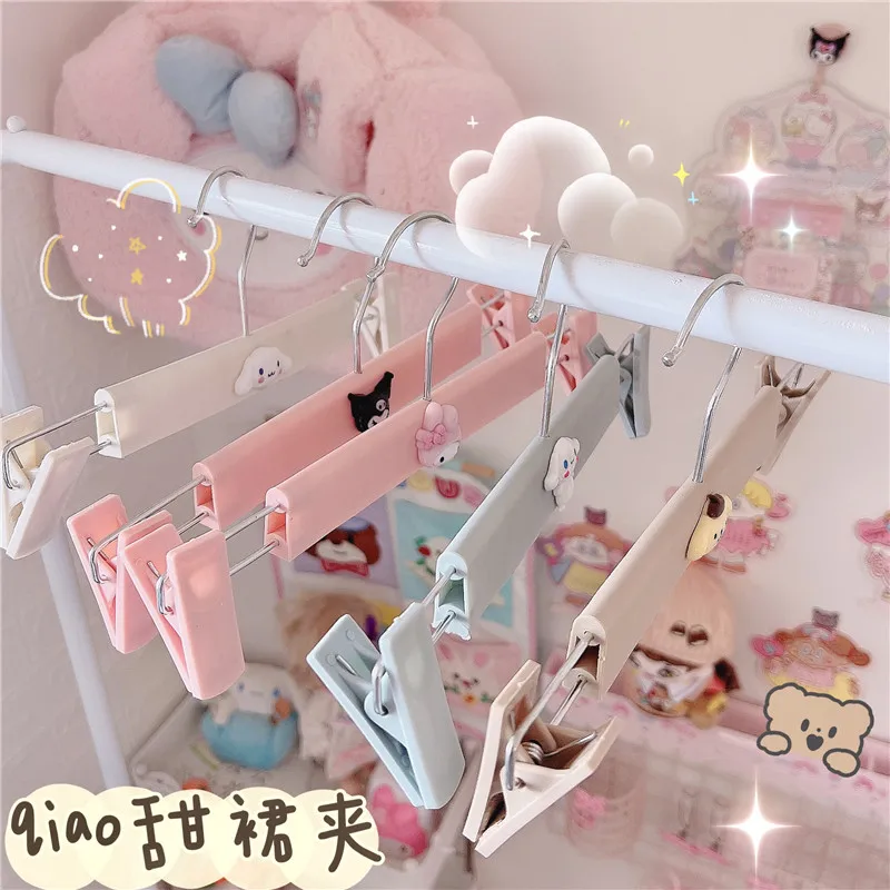 

5 шт. Sanrioed Mymelody Cinnamoroll Kuromi помпон пурин милый общежитие JK Group зажим брюки студенческий дом хранение носки зажим
