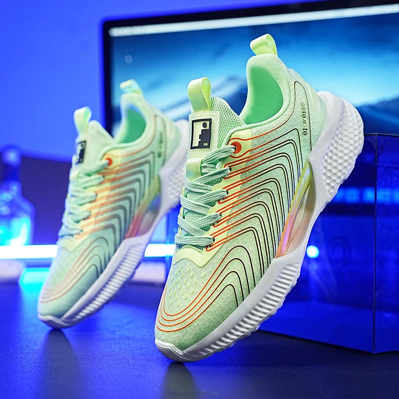 

Кроссовки мужские легкие из ЭВА, повседневная обувь для тенниса, бега, удобные для ходьбы и бега, на шнуровке, для улицы