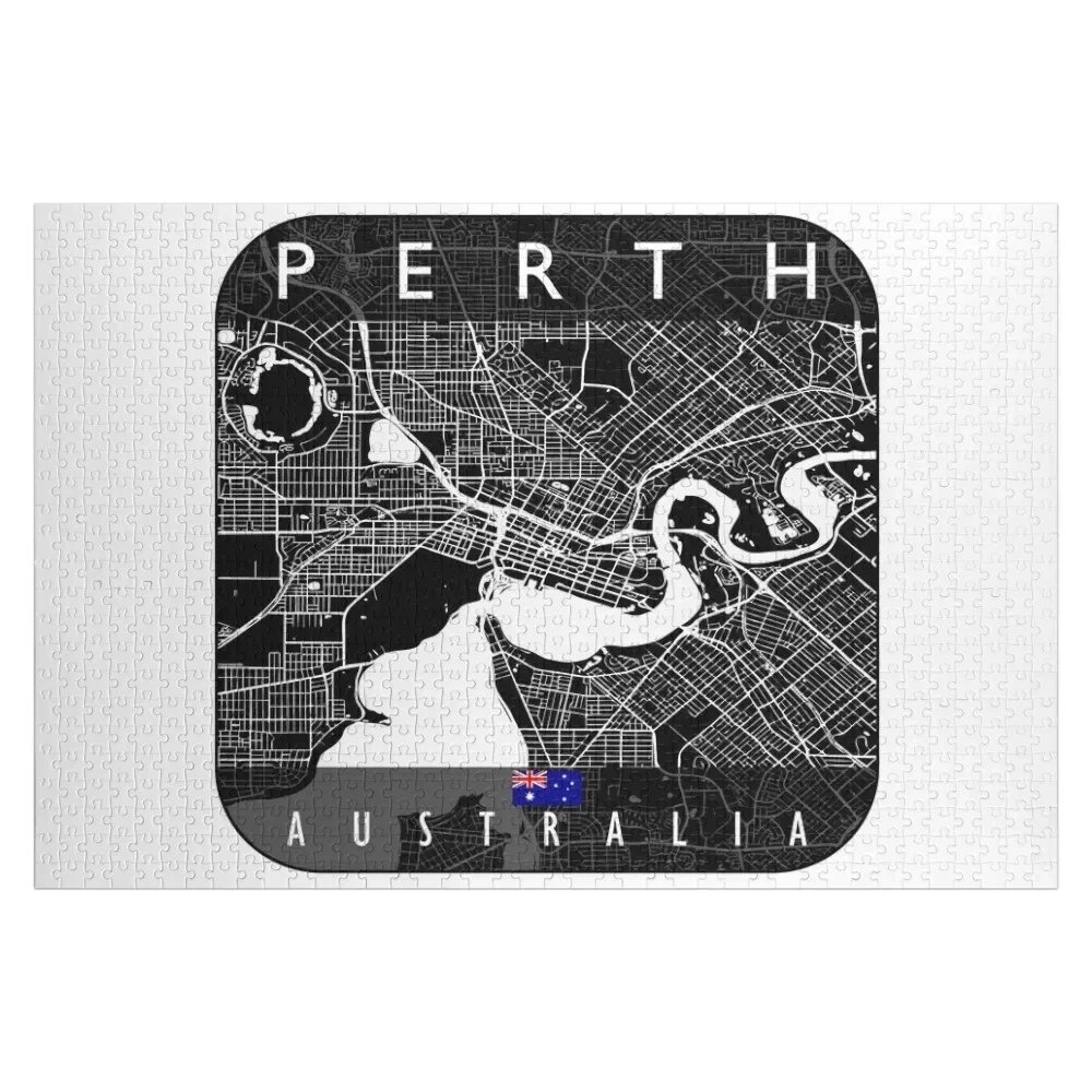 PERTH MAP AUSTRALIA Пазл Рождественские игрушки Пользовательское имя Детская игрушка
