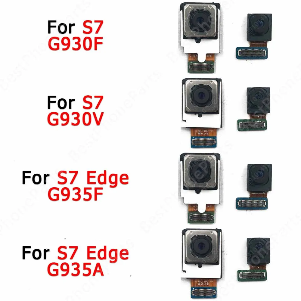 

Front Rear Camera For Samsung Galaxy S7 Active Edge G891 G930 G935 Frontal Backside Selfie Small Original Back Camera Module