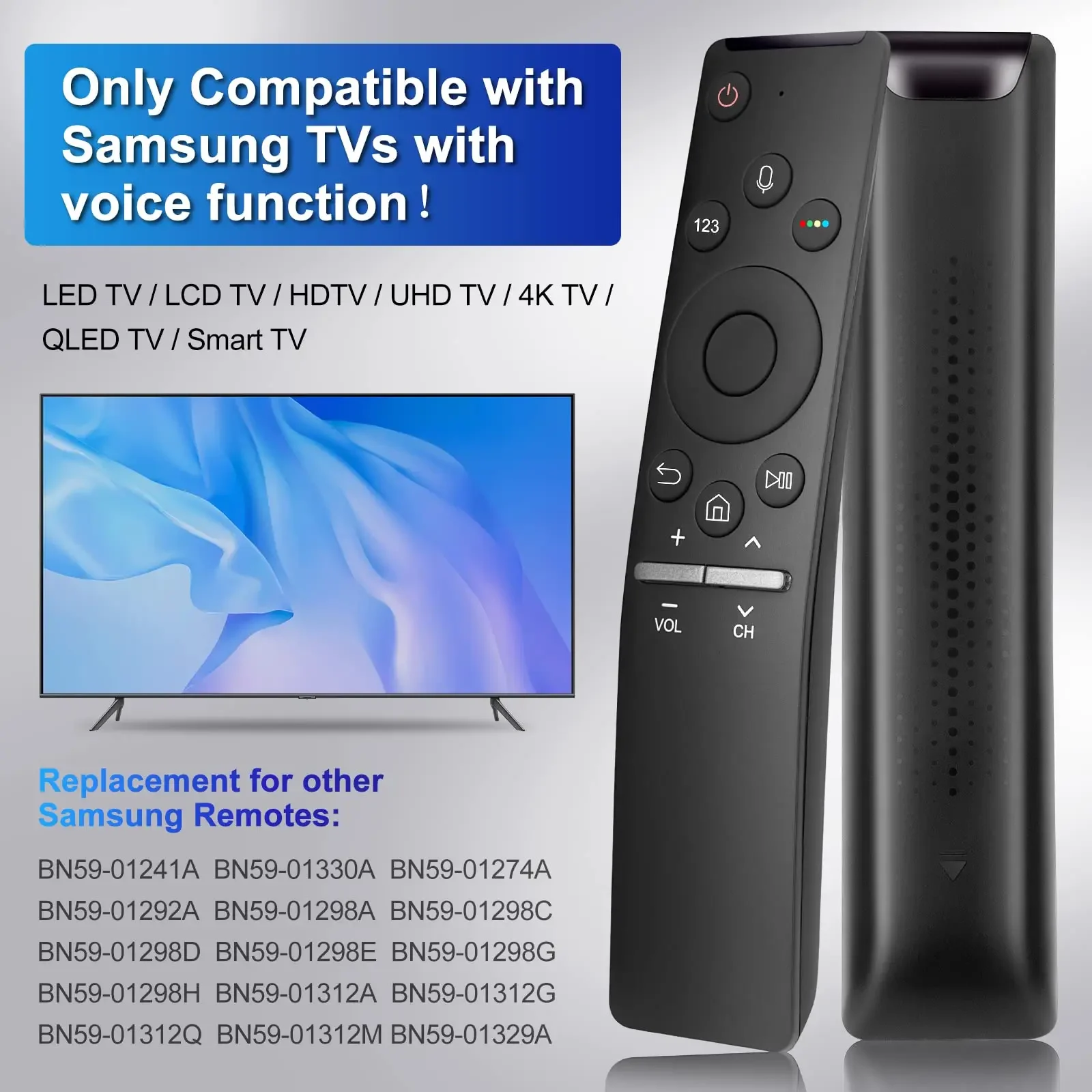 Универсальный голосовой пульт дистанционного управления для Samsung Smart TV BN59-01266A