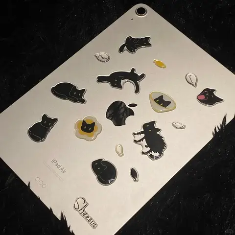 3D-наклейки с котом