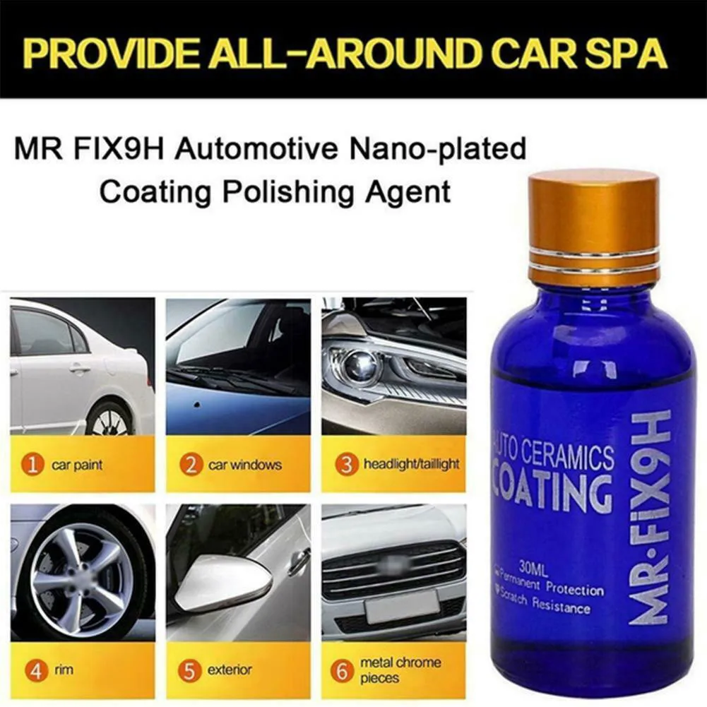 

Coating Auto Liquid Ceramic Jacket Glass Hydrophobic Liquid Nano 30 ML Anti-Scratch Ceramic Durable High Quality