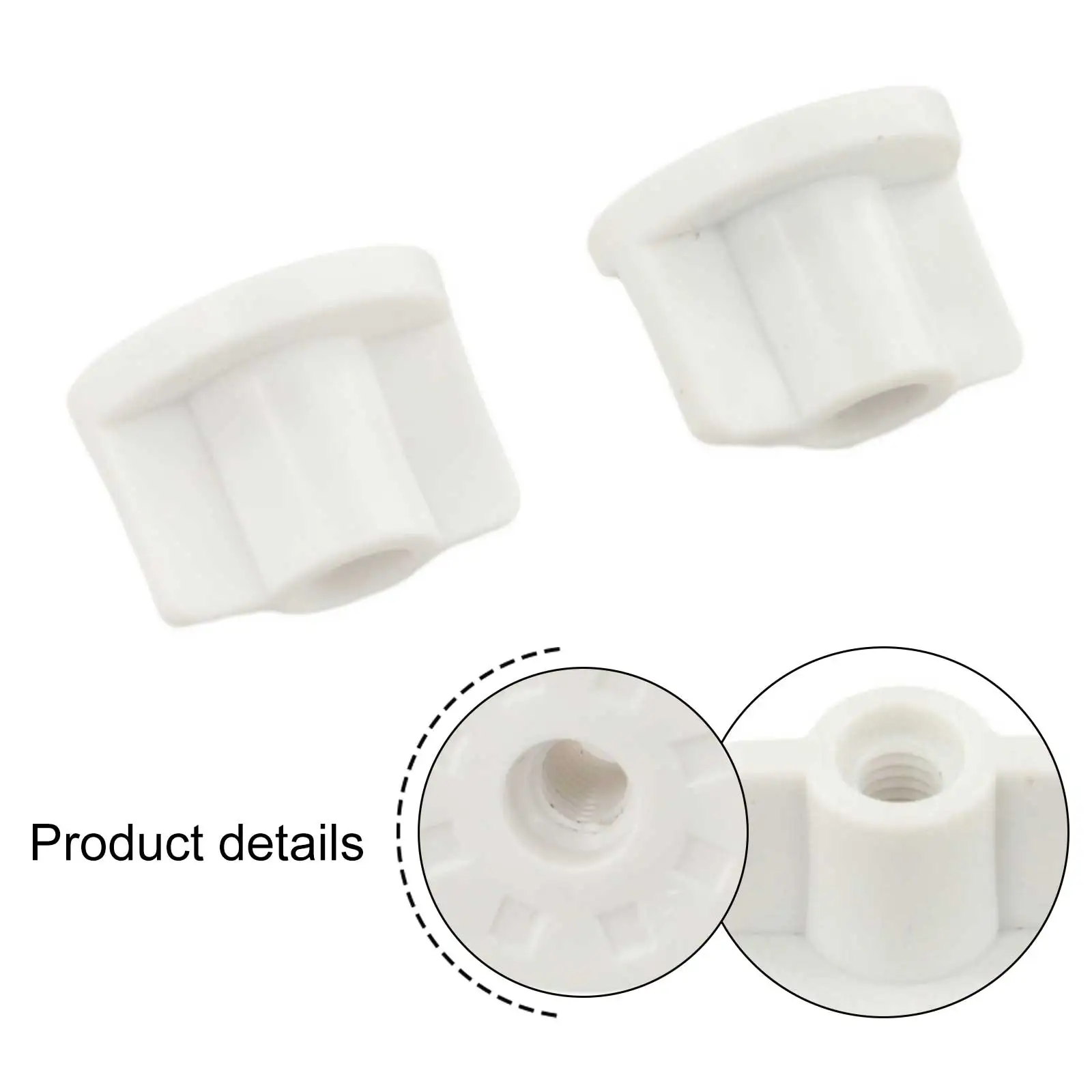 

Пластиковые фиксированные задние гайки для винтов 6 мм 2 шт.