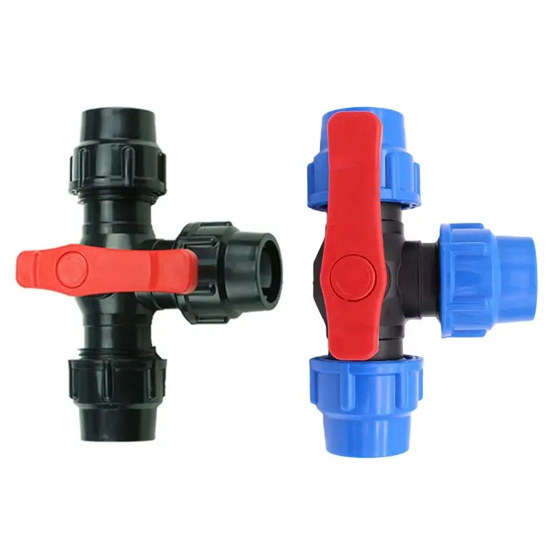 

PE three-way quick connect valve plastic valve inner diameter 20/25/32mm