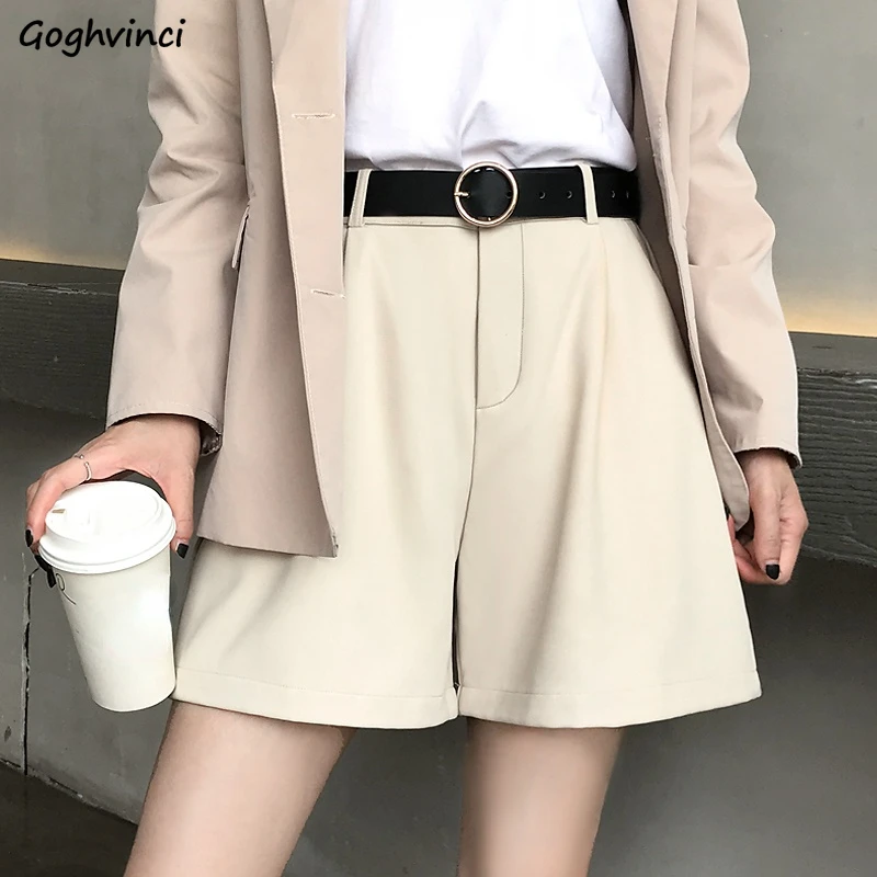 

Summer Shorts Women High Waist Casual Pockets Ulzzang New Ladies Daily Clothes Solid Fashion Streetwear Loose Simple Comfortable