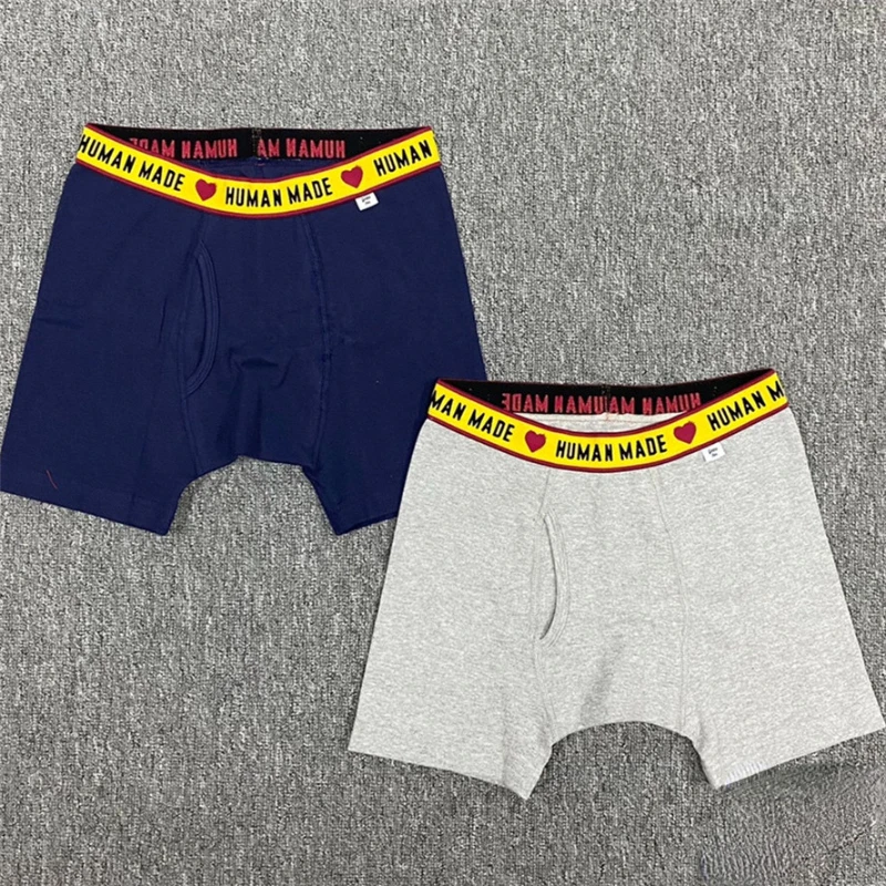 Human Made Boxer Shorts Men Women 1:1 Waist Heart Logo Boxer Shorts Human Made Casual Cotton Shorts