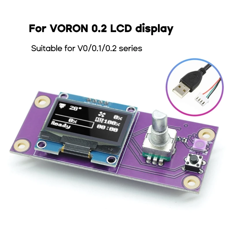 

Voron V0 V0.1 V0.2 OLED Display for Raspberry Pi/Gemini RGB Light Display 3D Printer Accessories