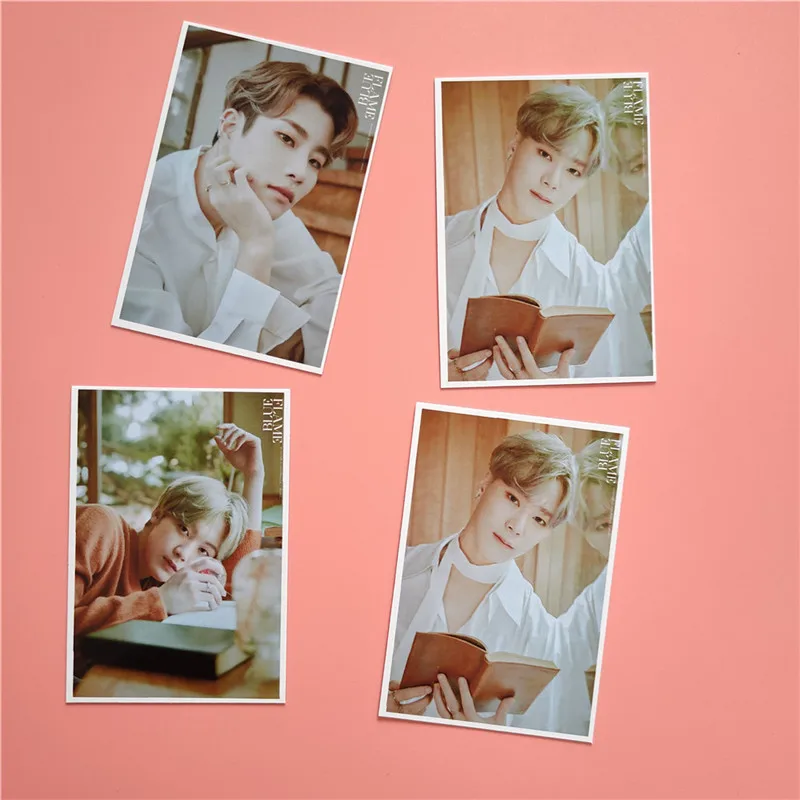 16 шт./компл. Kpop Астро участников Фотокарточка новый альбом карта BLUE FLAME Cha Eun Woo Moo Bin