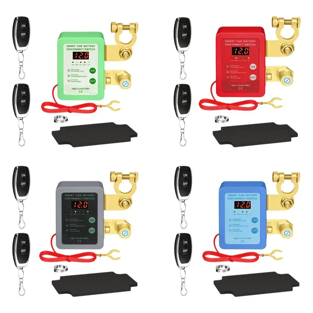 240A Kill Switch 12V Дистанционный выключатель аккумулятора со светодиодным дисплеем