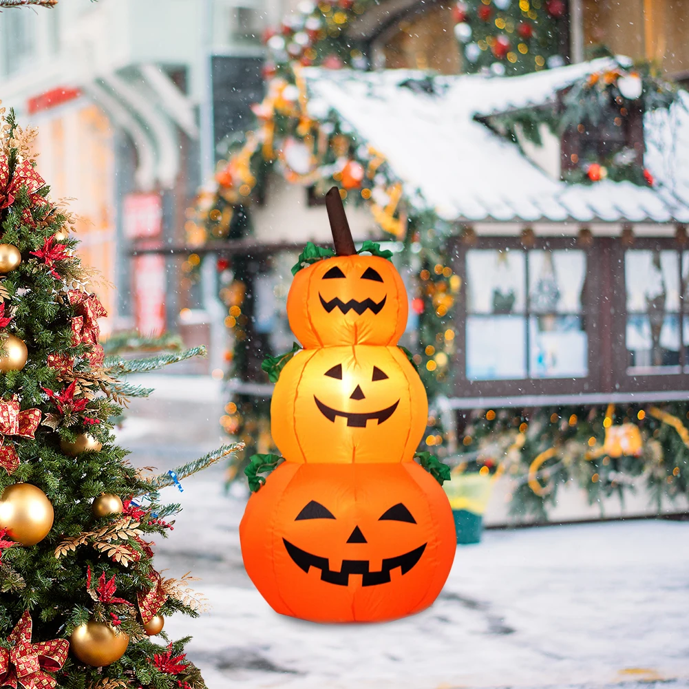 

Хэллоуин надувная модель тыквы надувная модель высокая яркость светильник экологичный открытый садовый двор Декор