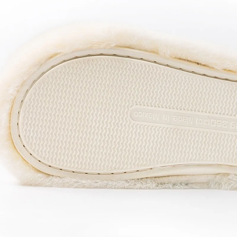 Warm Fluffy Home Slippers Women 2023 New Winter Fur Slippers for Women Flat Platform Cozy Furry House Indoor Shoes Korean Slides